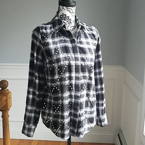 MICHAEL Michael Kors Flannel Shirt size M